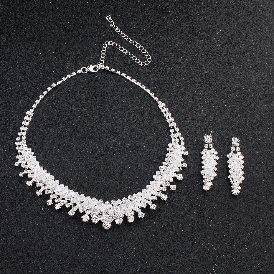 Elegant Wedding Jewelry Set for Bride - Necklace, Earrings & Bracelet - Perfect for Bridal Shower, Engagement & Wedding Day