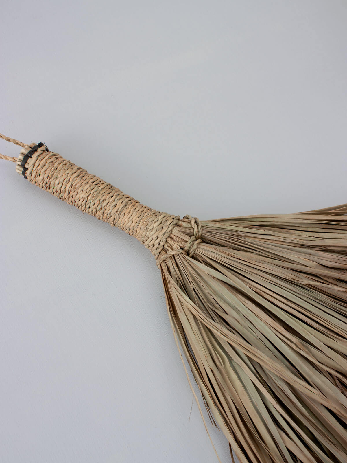 Eco-Friendly Palm Leaf Broom - Large Natural Fiber Broom for Indoor/Outdoor Cleaning - Perfect for Patio, Deck, Garage & Garden Use