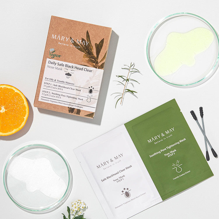 Mary & May Blackhead Removal Nose Mask - 10 Pack | Daily Safe & Gentle Pore Cleansing for Clear Skin | Perfect for Skincare Routine & Acne Treatment