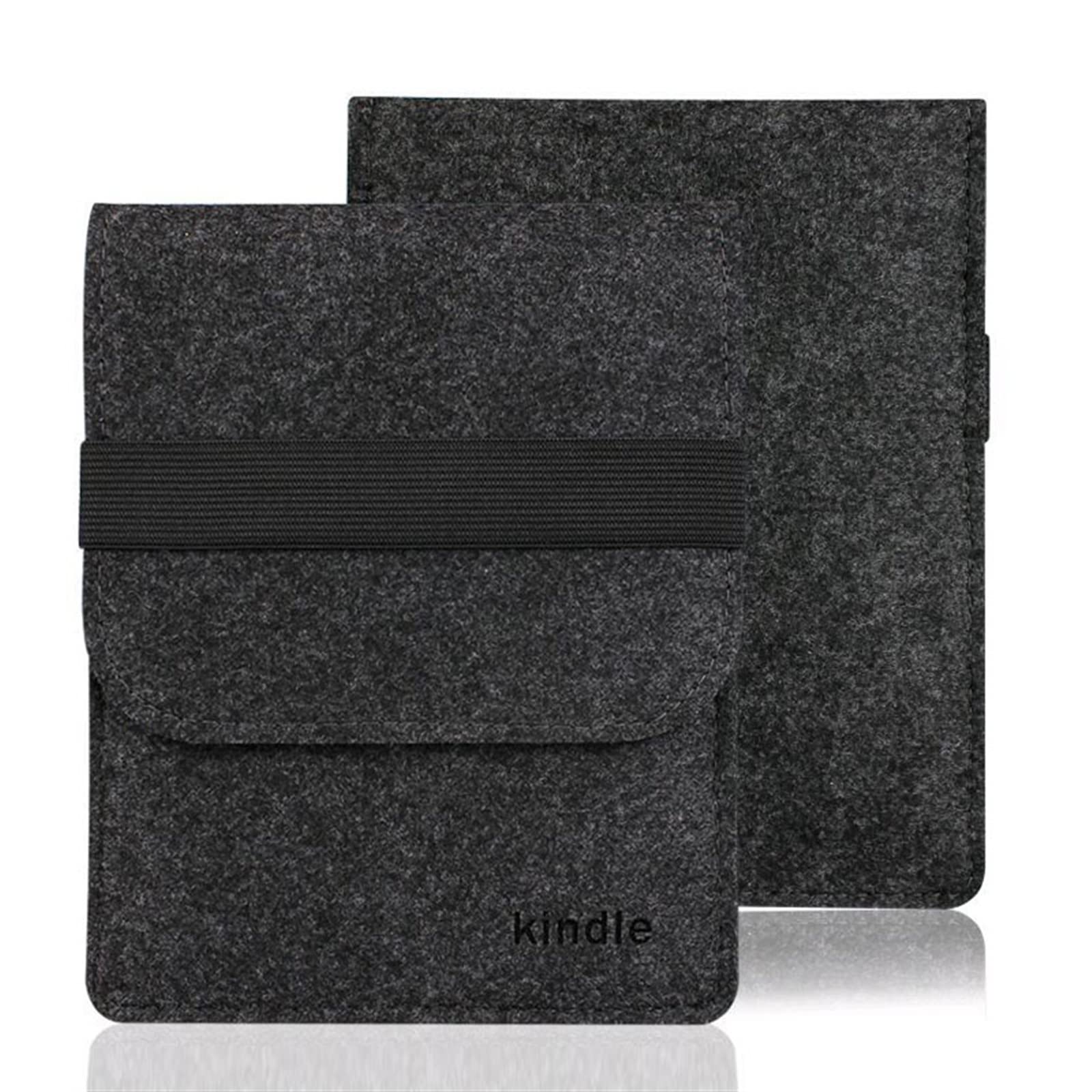 Premium 6 Inch Felt Protective Sleeve Case for Kindle E-Readers - Compatible with Kindle 2022, 10th Gen 2019, Paperwhite 1/2/3/4, Voyage & 8th Gen (2016) - Soft Grey Cover | Perfect for Travel, Office & Home Reading Protection