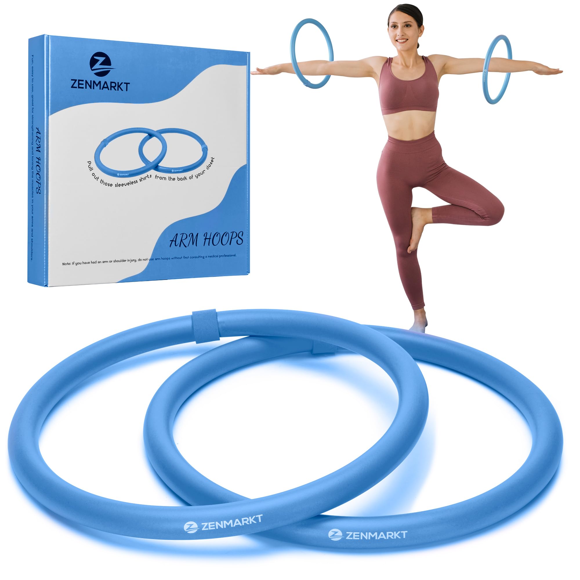Weighted Arm Hoop for Adults - Mini Hula Hoop for Upper Body Workout - Strengthen Arms & Shoulders - Lightweight Portable Fitness Equipment - Perfect for Home Gym, Office Breaks & Outdoor Exercise