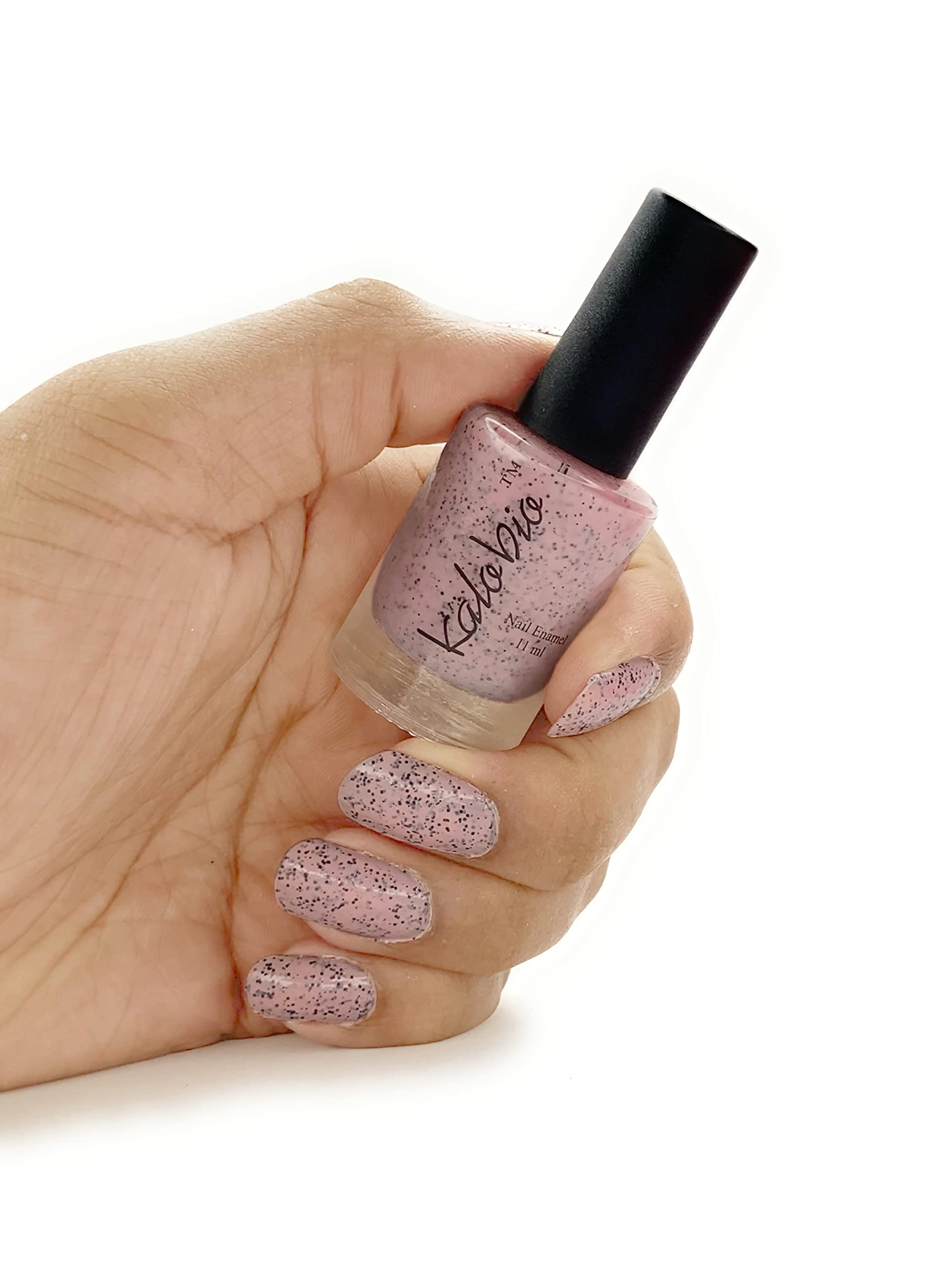KALOBIO Cookie Crumble Nail Polish - Hibiscus CC06 | Long-Lasting Vegan Nail Enamel for Gel-Like Shine | Perfect for Manicures, Pedicures & Nail Art Designs