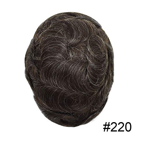 #220 2# DARKEST BROWN WITH 20% SYNTHETIC GREY-120% medium light to medium density