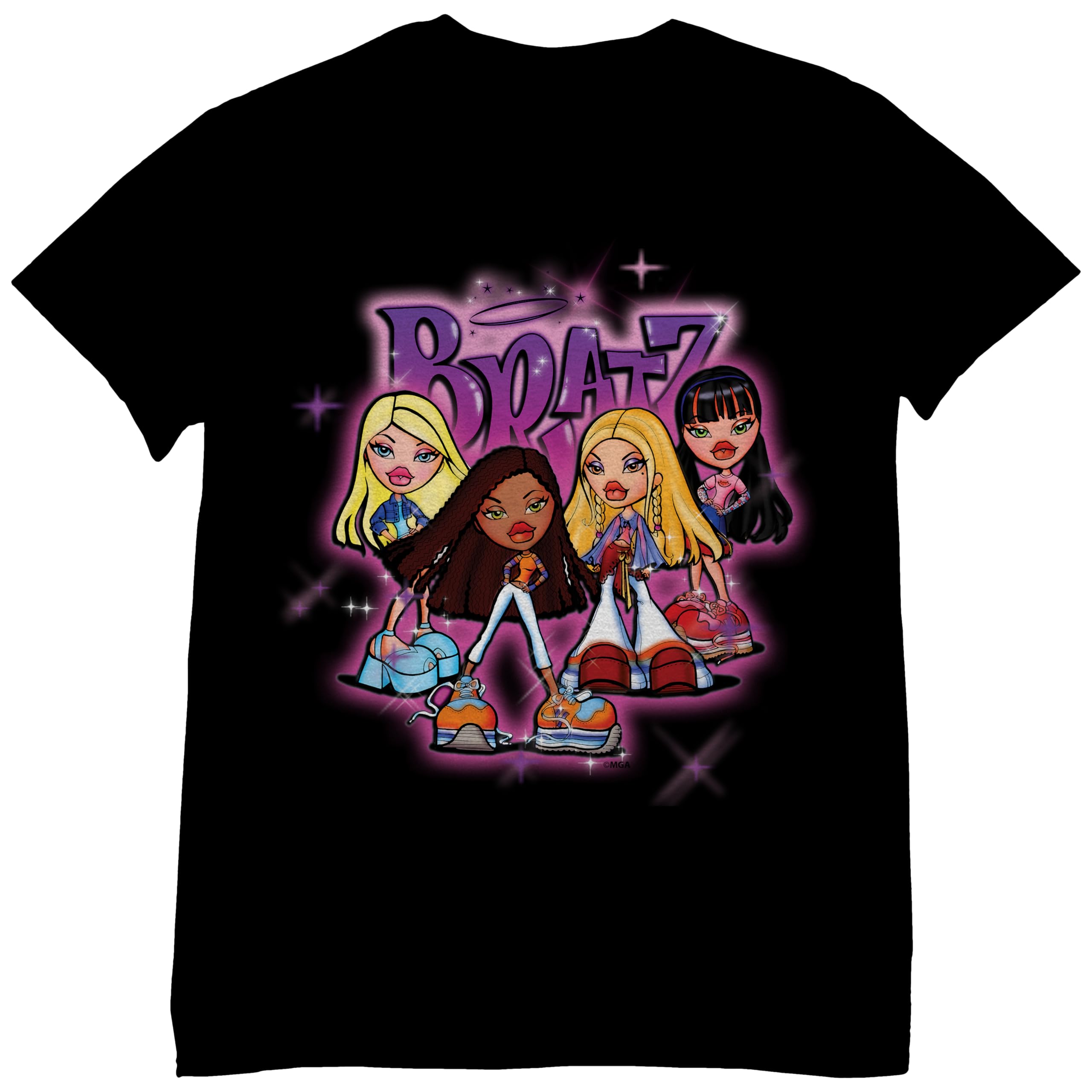 Bratz Graffiti Unisex Short Sleeve T-Shirt for Men & Women - Trendy Streetwear, Casual Outfit, Gift for Fans