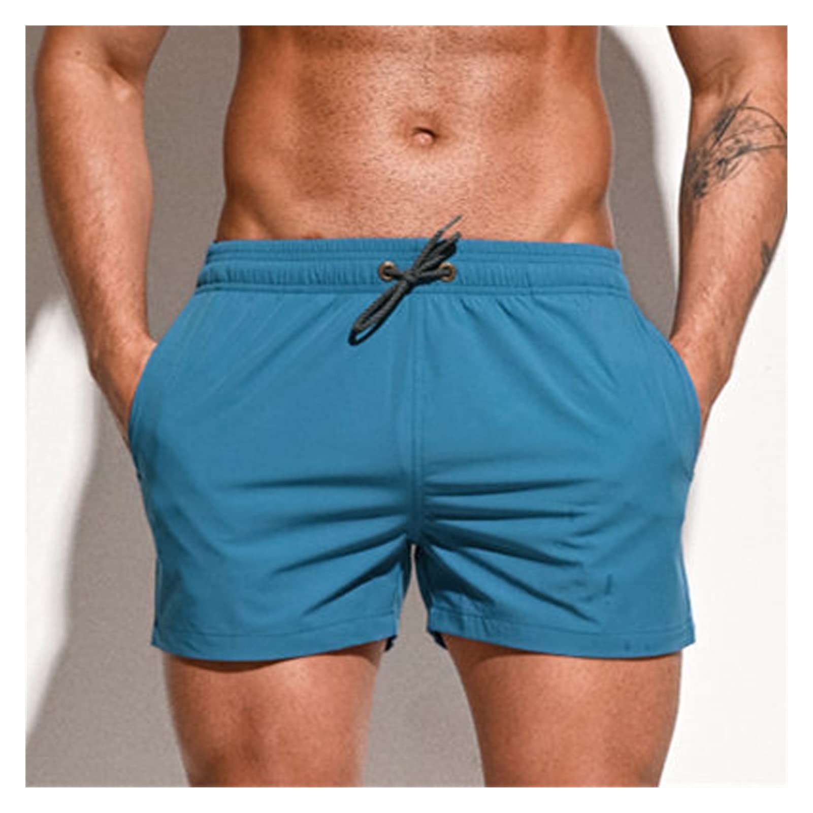 **Men's Quick-Dry Swim Shorts - Elastic Fabric Beach Swimwear, Comfortable Swimming Trunks for Surfing, Pool & Vacation - Size XL (Color A)**    *(Perfect for Beach Trips, Pool Parties, Surfing & Summer Vacations)*
