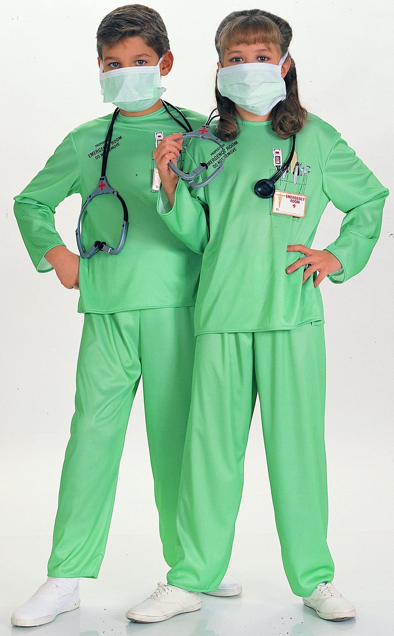 Kids Doctor Costume for Halloween & Role Play - Emergency Room Physician Outfit with Stethoscope for Pretend Play & Dress-Up