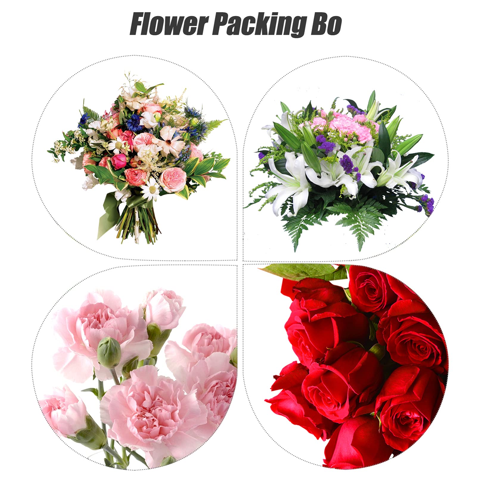 Hemoton Acrylic Flower Box for Desktop Decor & Gifts