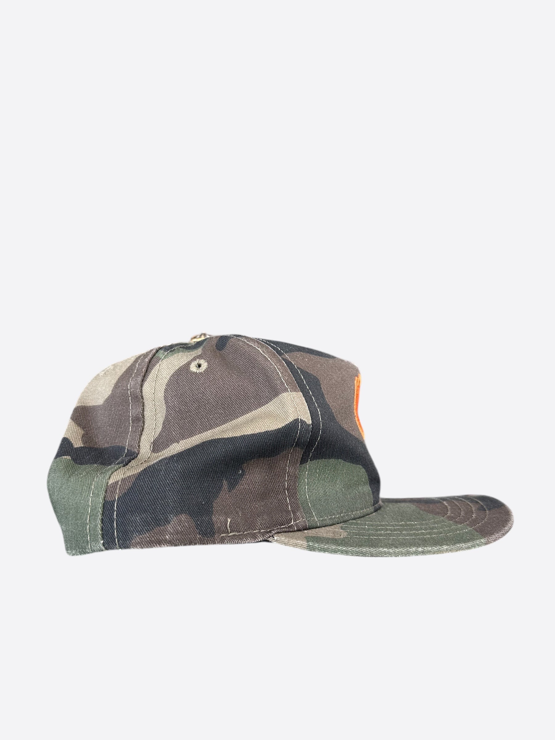Chrome Hearts Camouflage Orange CH Logo Baseball Cap - Stylish Streetwear Accessory for Men & Women | Perfect for Urban Fashion & Outdoor Adventures