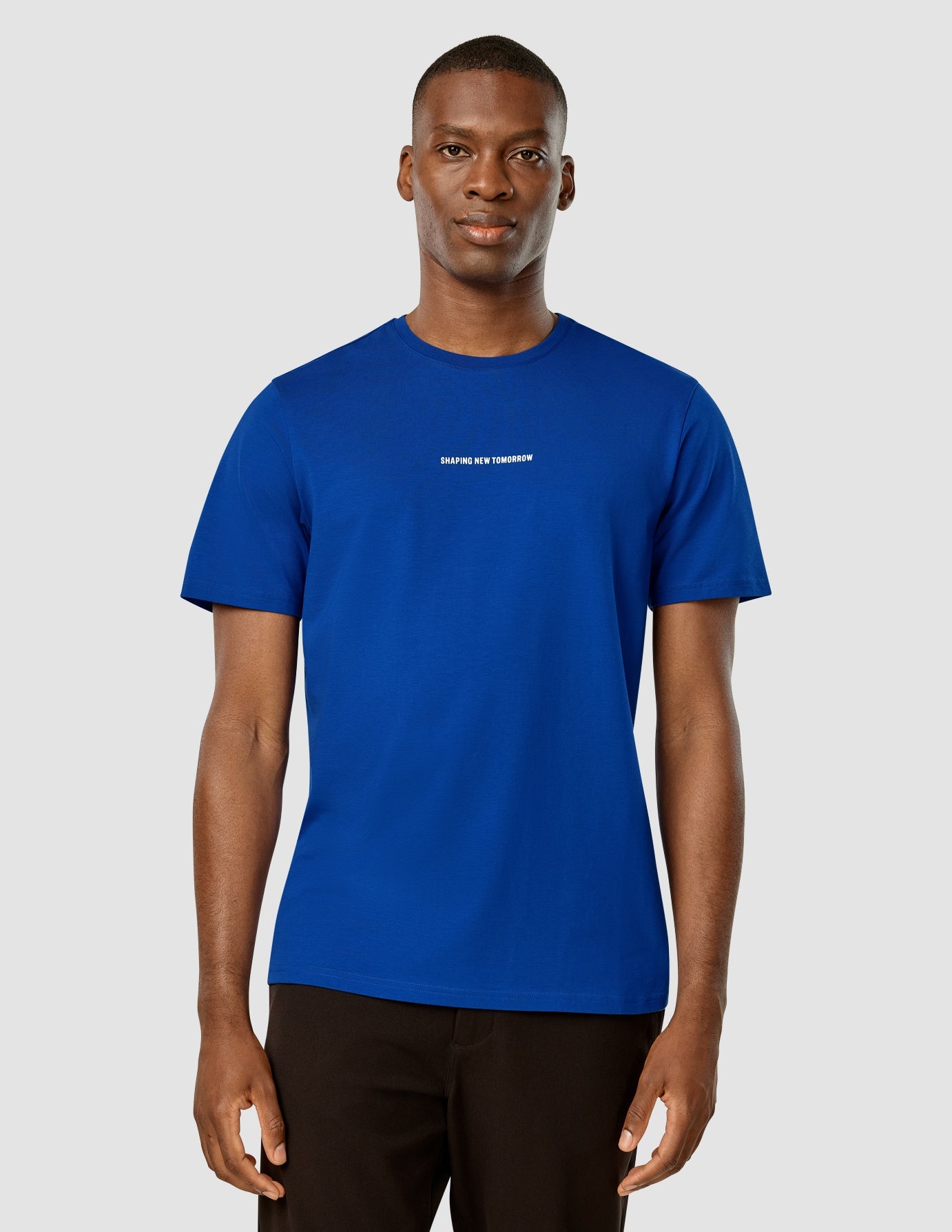 Premium Supima Cotton T-Shirt for Men - Soft & Durable Magnetic Blue Crewneck Tee - Perfect for Casual Wear, Gym & Everyday Outfits
