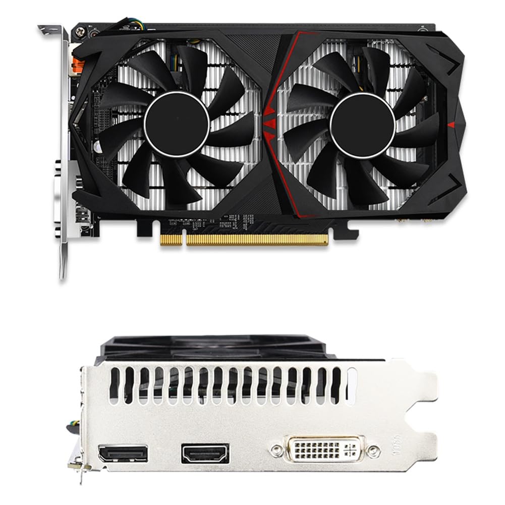 Jenbnoau GeForce GTX 960 2GB GDDR5 128-bit PCI-E 3.0 Gaming Graphics Card - 1127MHz Core Clock, 1753MHz Memory, DVI/HDMI/DP, 4K Support - Perfect for Gaming, Video Editing & 3D Rendering