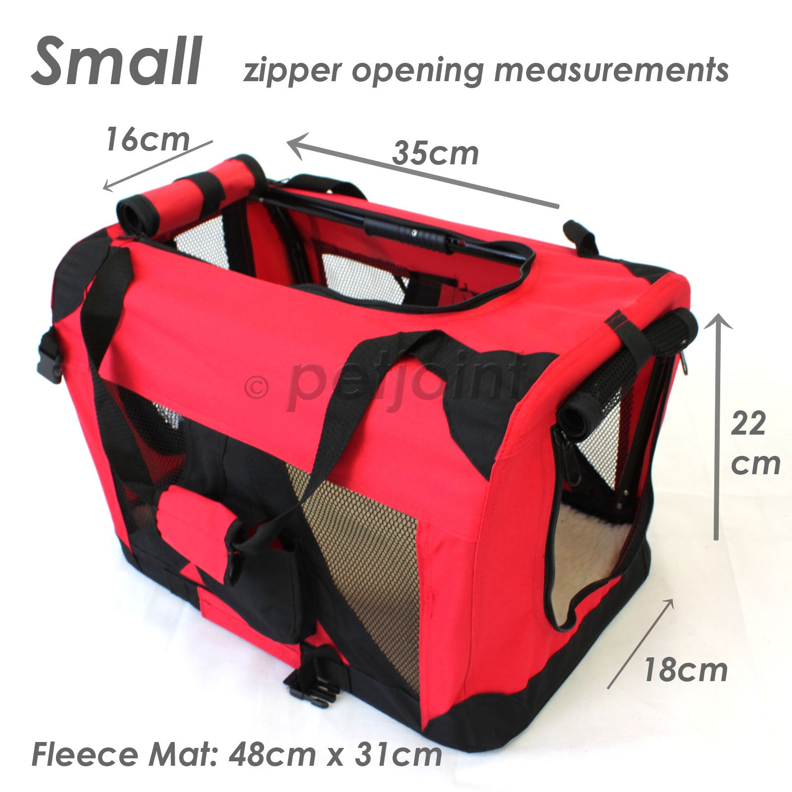Portable Soft-Sided Pet Crate for Dogs & Cats - Lightweight Travel Carrier for Puppies & Small Pets - Perfect for Airplane, Car Rides & Vet Visits