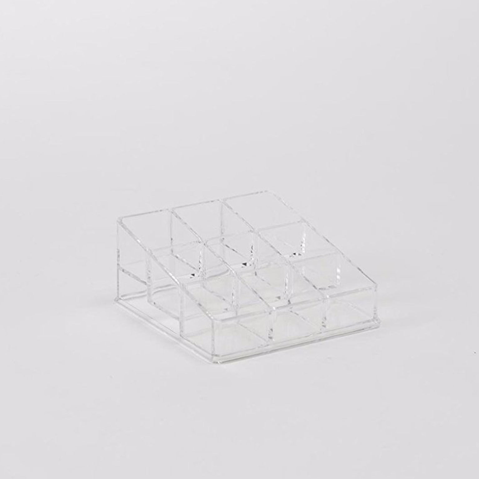 9-Compartment Cosmetic Organizer & Nail Polish Holder - Perfect for Vanity, Bathroom, and Travel Organization