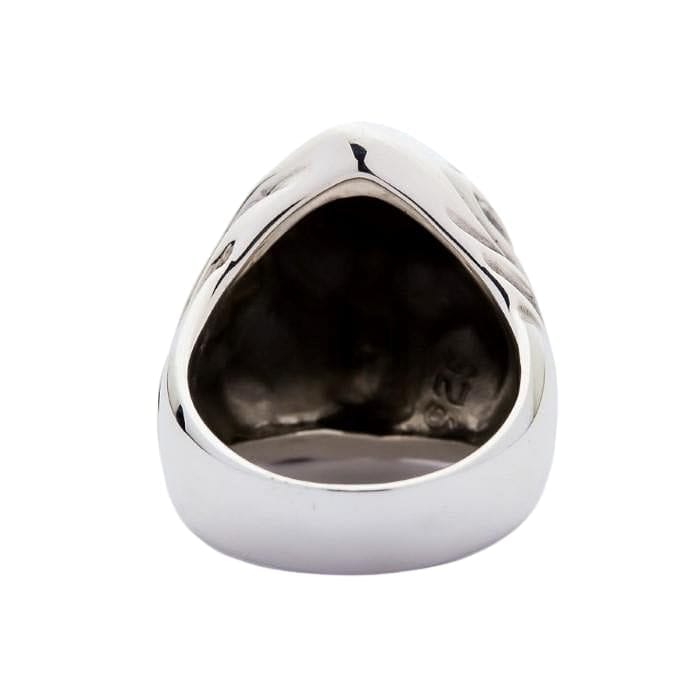Grim Reaper Sterling Silver Hood Skull Ring for Men - Gothic Jewelry, Halloween Accessory, Biker Style Gift - Perfect for Dark Fashion & Costume Parties
