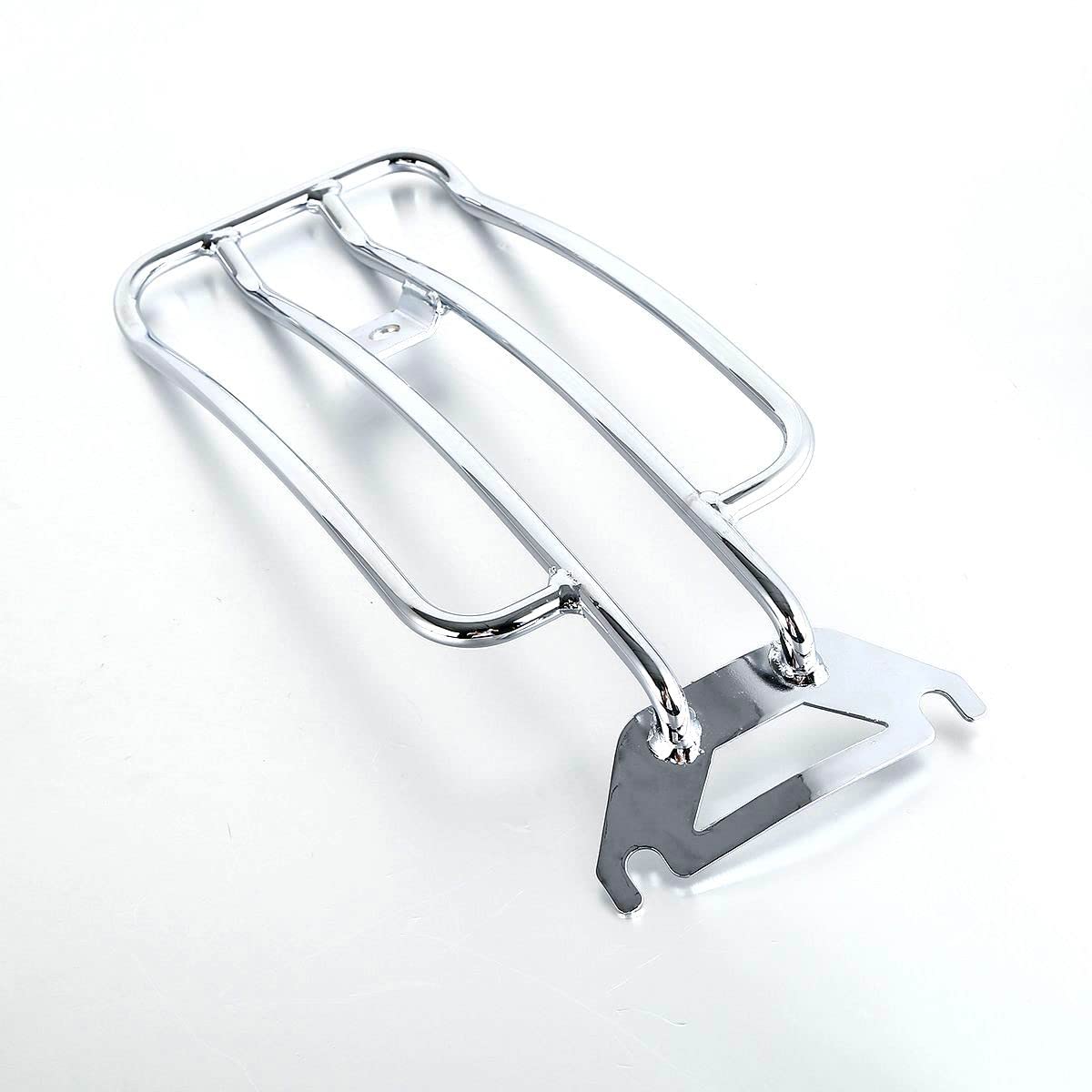 Chrome Solo Seat Luggage Rack for Harley Davidson Touring Road King FLHR (1997-2022) | Heavy-Duty Motorcycle Storage | Perfect for Long Rides & Road Trips