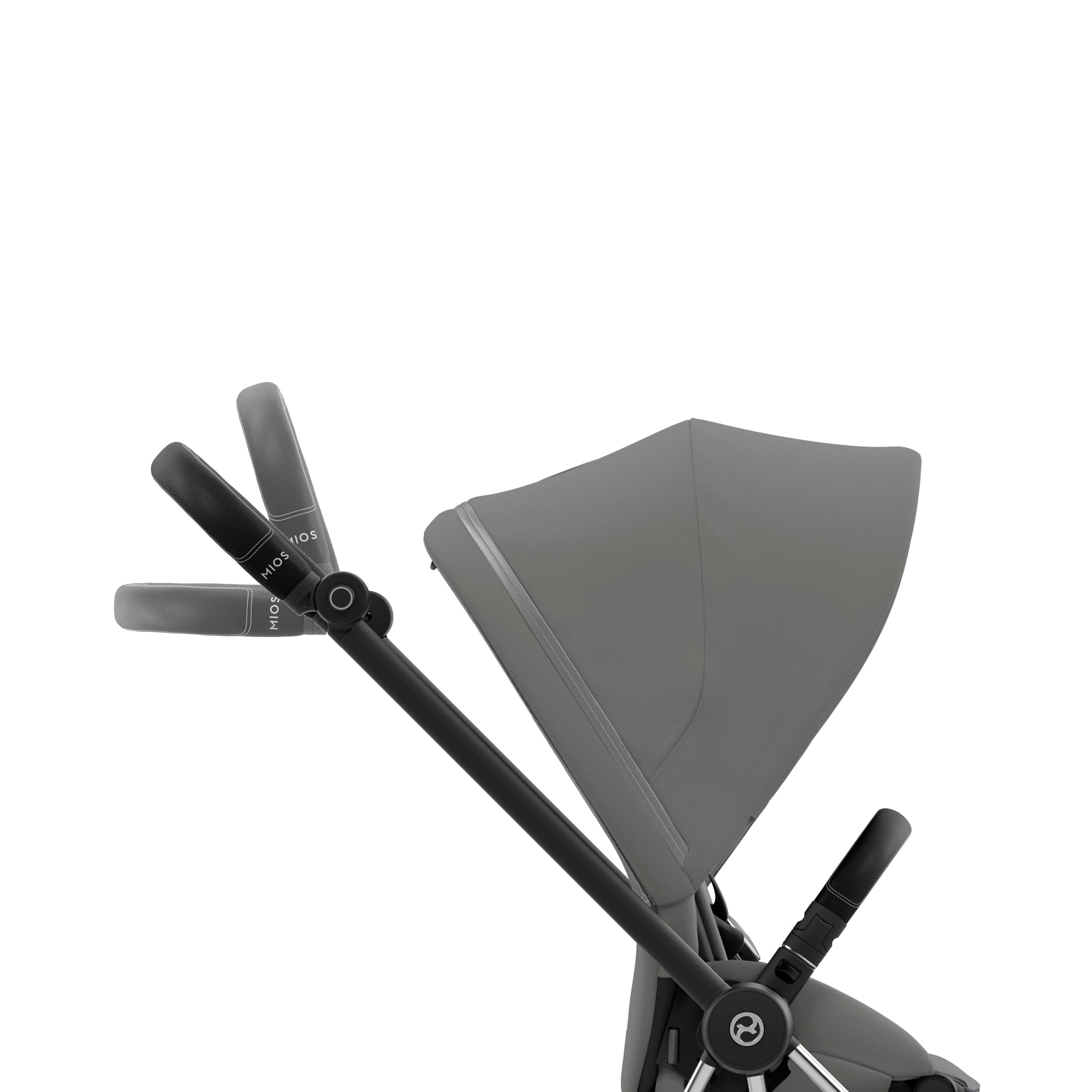 Cybex Mios 3 Complete Stroller in Chrome/Black - Lightweight Luxury Baby Stroller for Urban Travel & Everyday Use