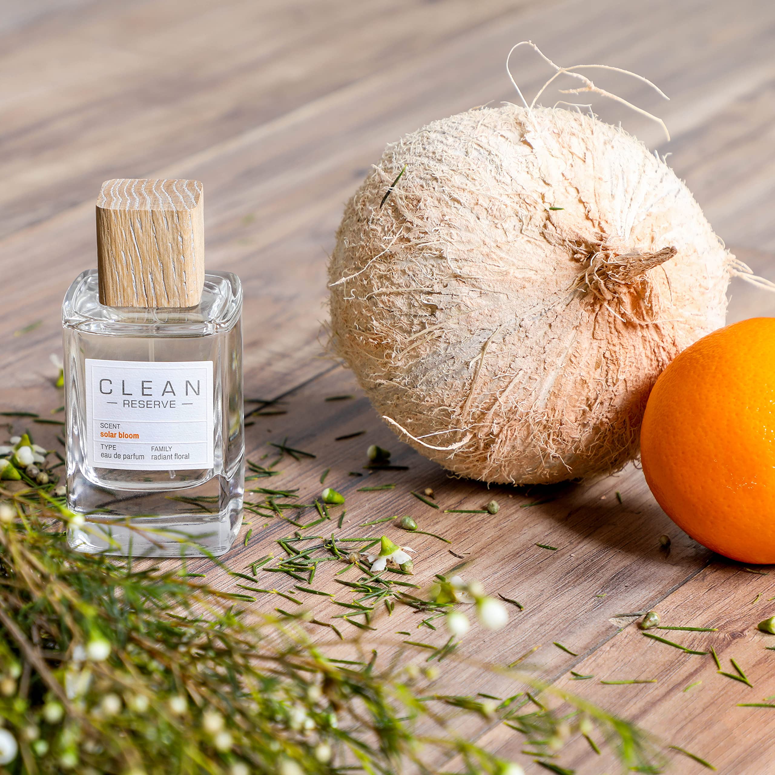 Clean Reserve Solar Bloom Eau de Parfum - Vegan, Phthalate-Free & Paraben-Free Sustainable Perfume for Women | Eco-Conscious Floral Scent for Daytime Wear, Office & Special Occasions