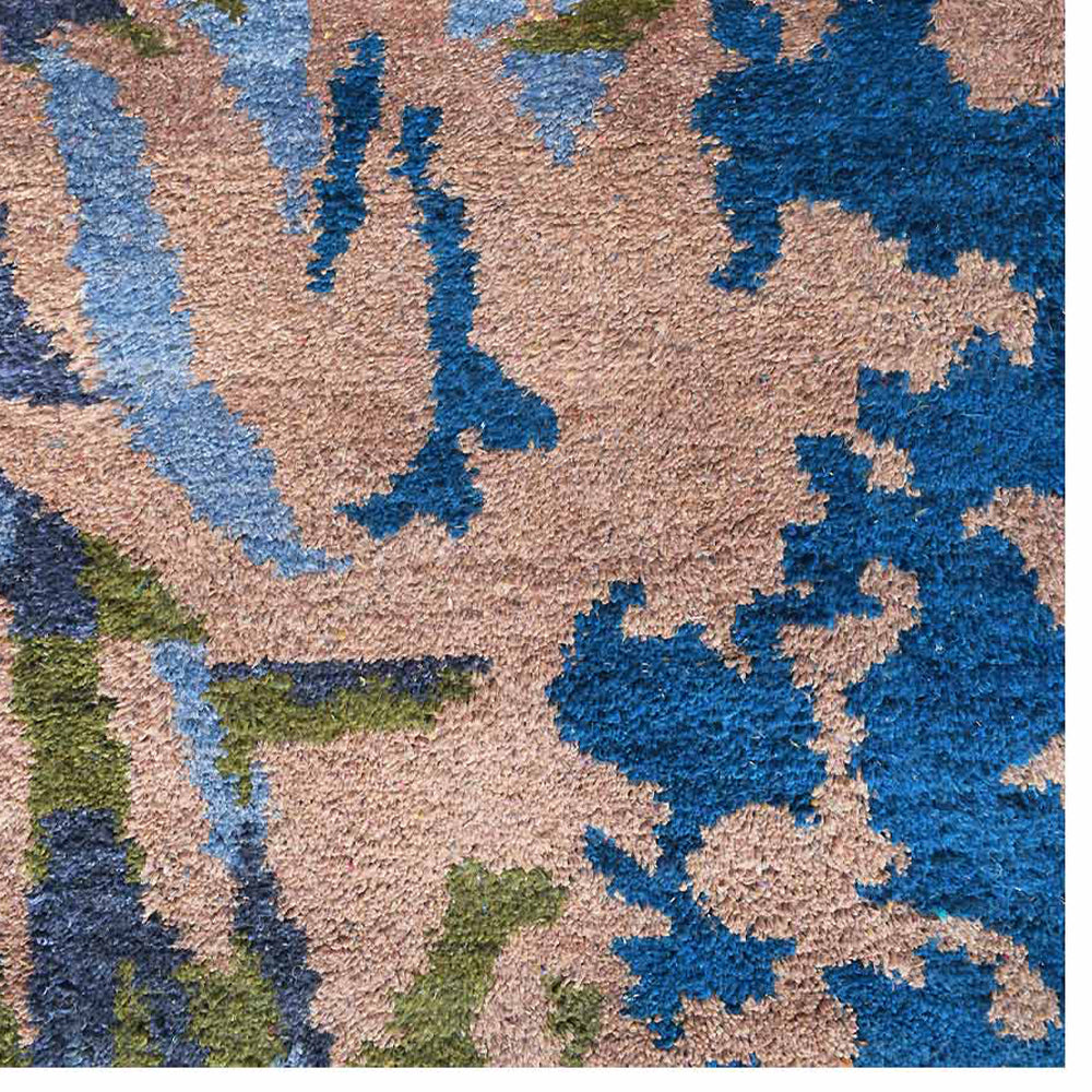 Handmade Prismatica Hand Knotted Wool Rug - Bohemian Style Area Rug for Living Room, Bedroom & Home Decor