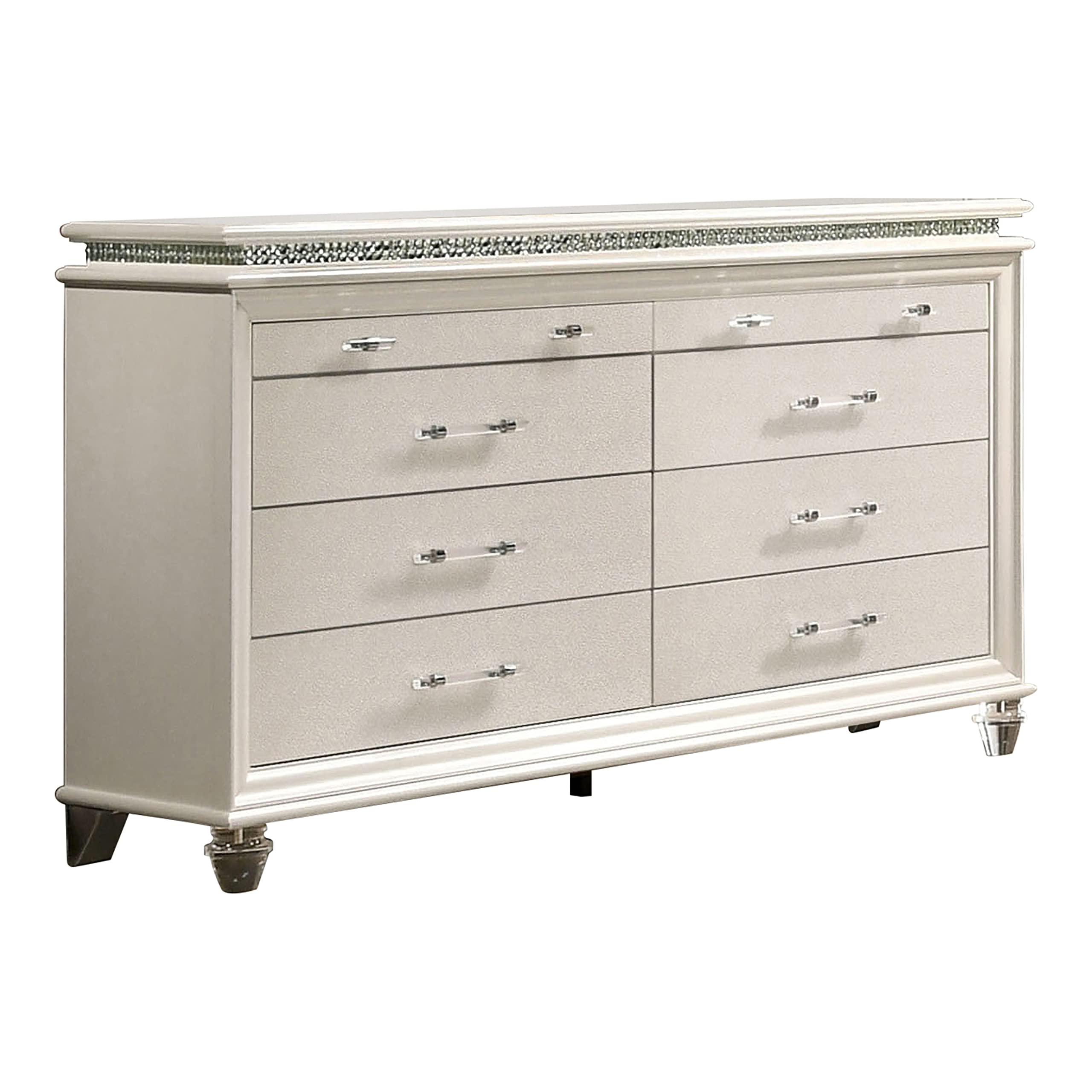 Modern 8-Drawer Wood Dresser 64