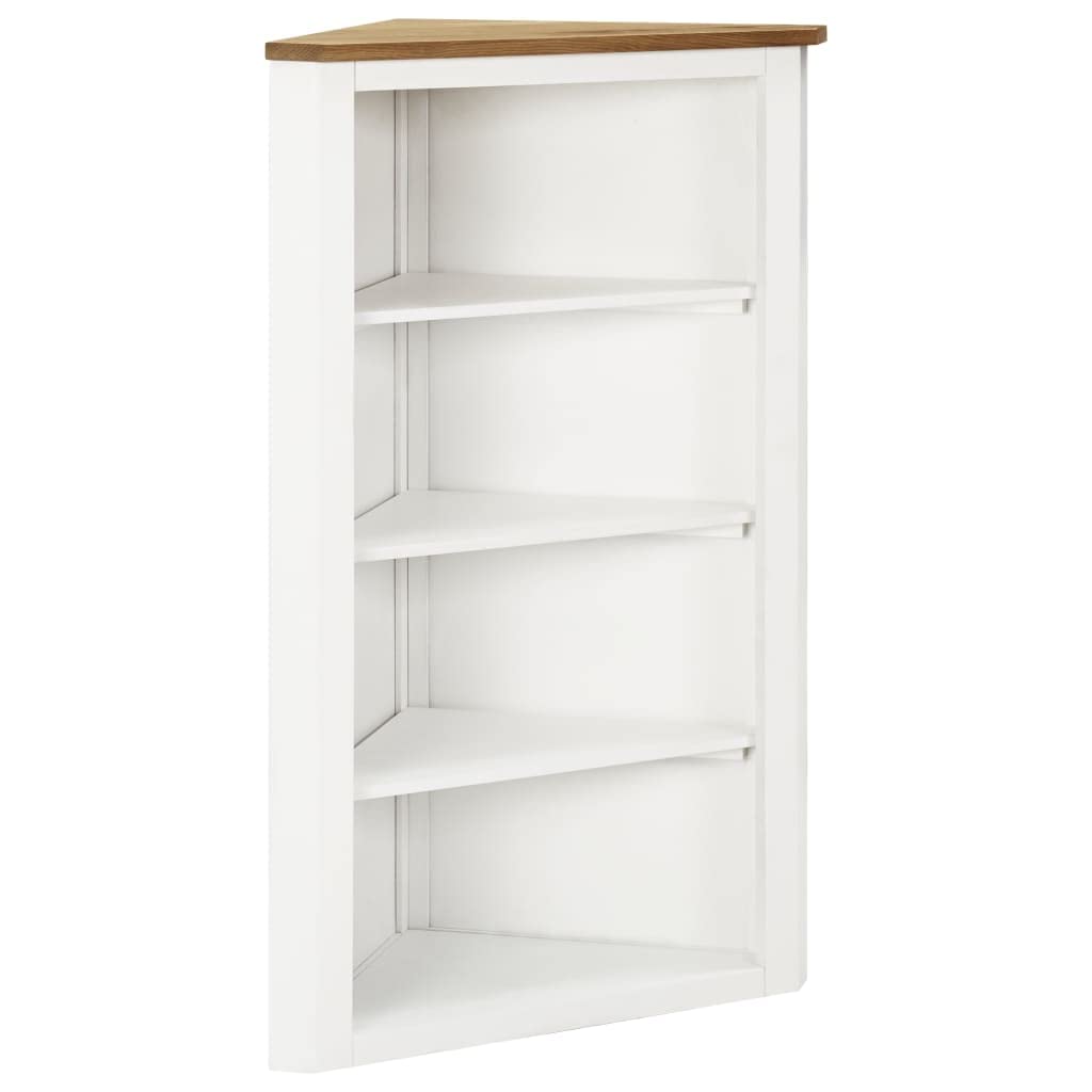 Freestanding Oak Wood Storage Cabinet 23.2x14.2x39.4 Inches - Multipurpose Floor Cabinet for Kitchen, Living Room & Bedroom - Solid Wood Corner Cabinet for Home Organization & Decor