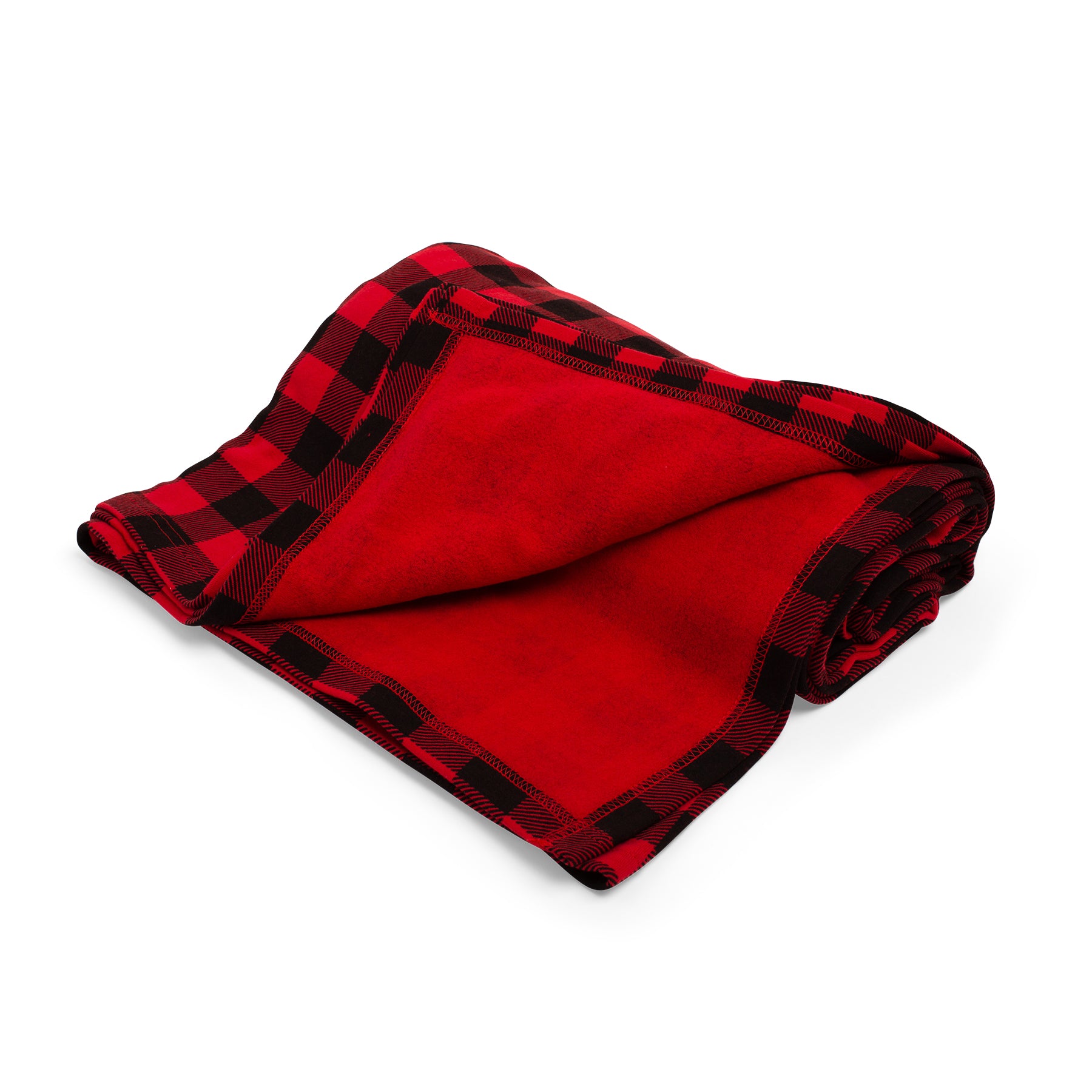 SD LEGION Red Black Plaid Blanket - Soft Flannel Throw for Couch, Bed & Outdoor Picnics - Cozy Winter Warmth & Home Decor Gift