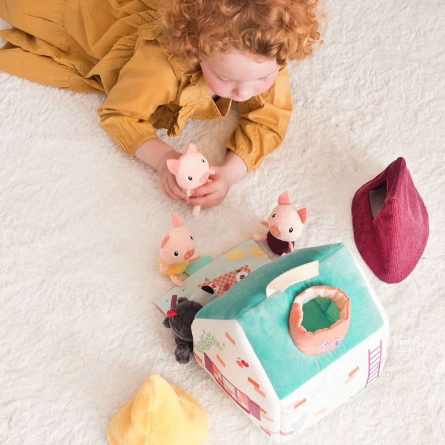 The Three Little Pigs Houses - Classic Fairy Tale Toy Set for Kids | Perfect for Storytelling, Pretend Play & Early Childhood Education