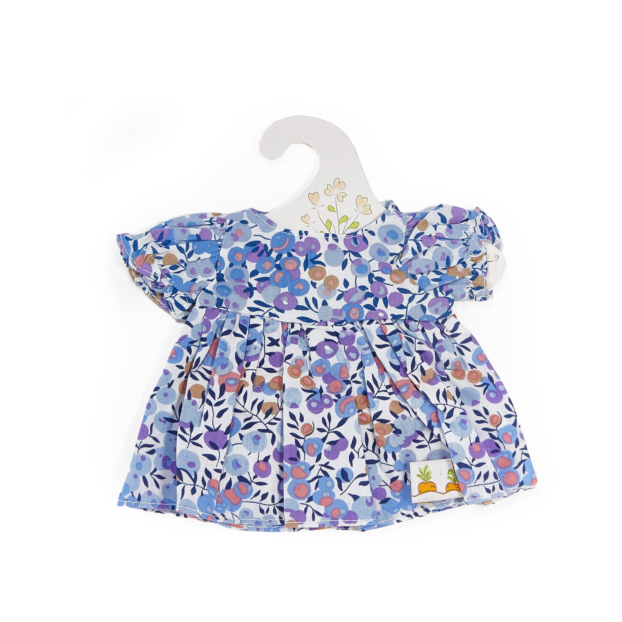 Kiddo's Closet Floral Dress for Girls - Blue & Purple Cotton Summer Dress - Perfect for Birthday Parties, School Events & Family Photos