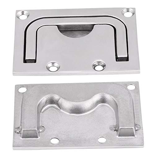 316 Stainless Steel Marine Cabinet Pulls & Flush Hatch Handles - Corrosion-Resistant Boat Locker Lift Pulls for Yachts & Cabinets (Silver) - Perfect for Marine Hardware, RV Storage & Home Furniture Upgrades