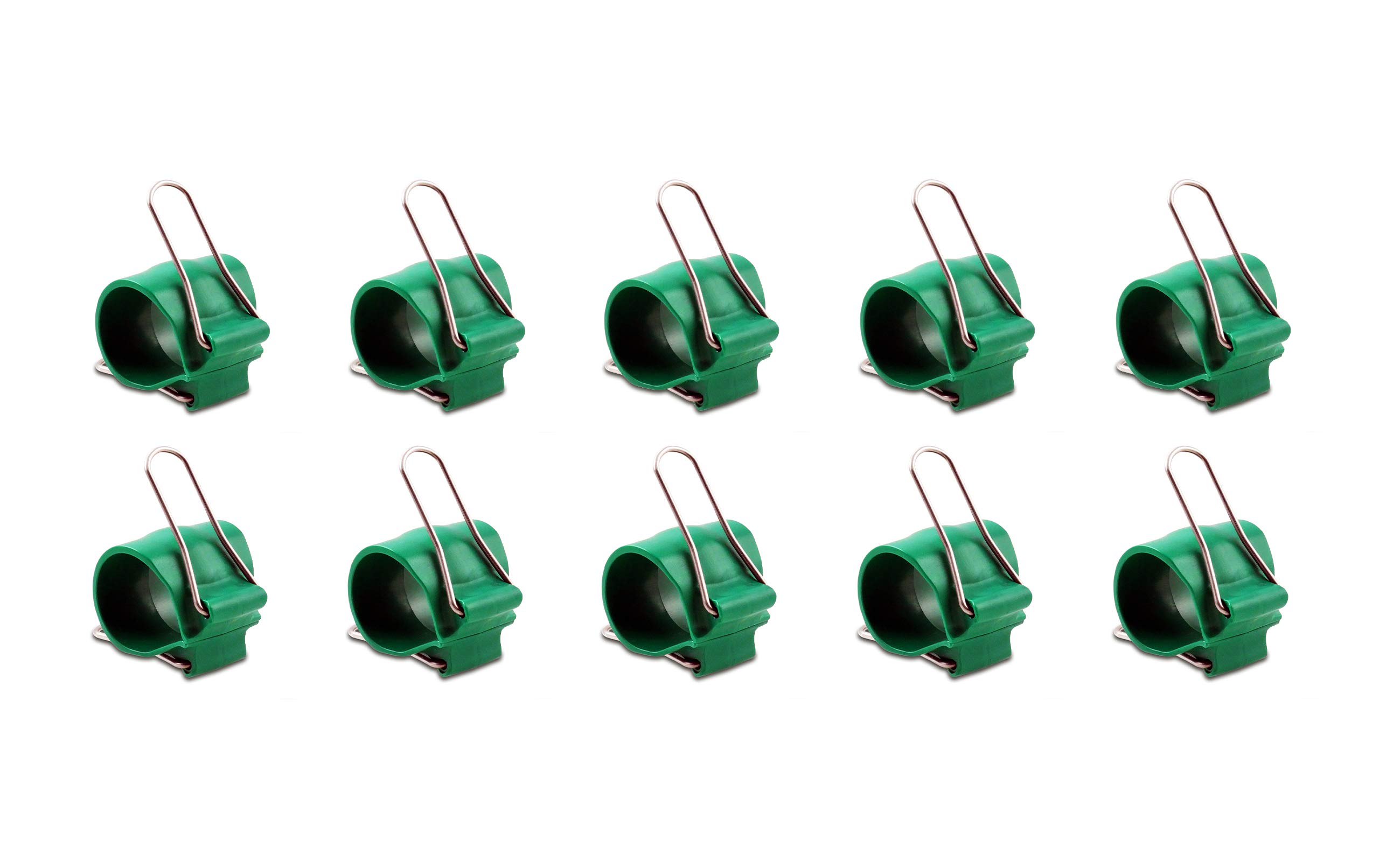 Reusable Greenhouse Clips USA Made - Heavy Duty Plant Support Clips for Orchids, Tomatoes & Vines - Weatherproof Garden Clips for Stems, Wires & Cables - Indoor/Outdoor Use in Greenhouses, Gardens & Hydroponics
