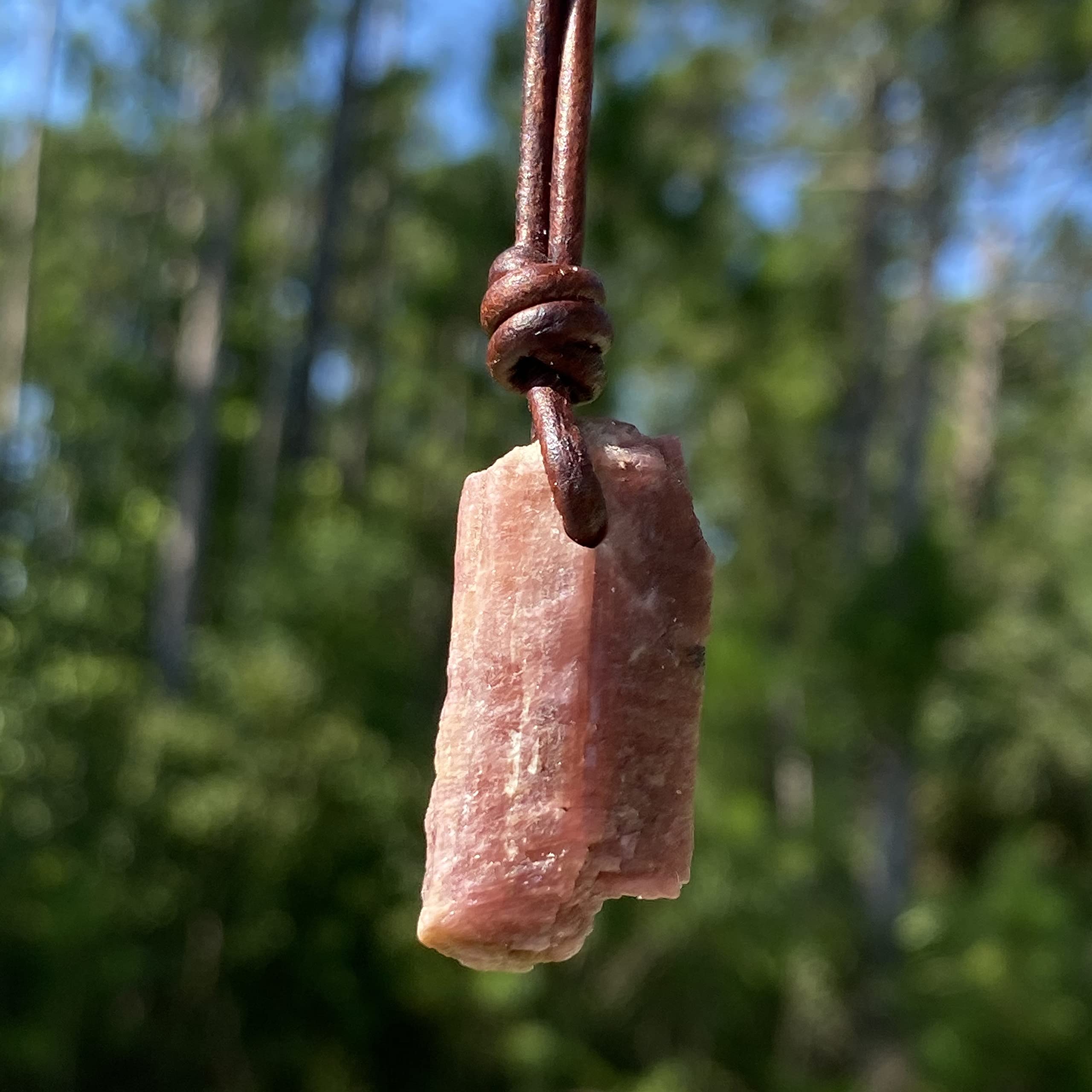 Natural Pink Tourmaline Necklace for Women - Healing Crystal Pendant, Boho Choker Jewelry Gift for Girlfriend, Birthday, Anniversary | Raw Gemstone, Summer Vibes, Hippie Style | Perfect for Meditation, Yoga, Spiritual Healing and Everyday Boho Fashion