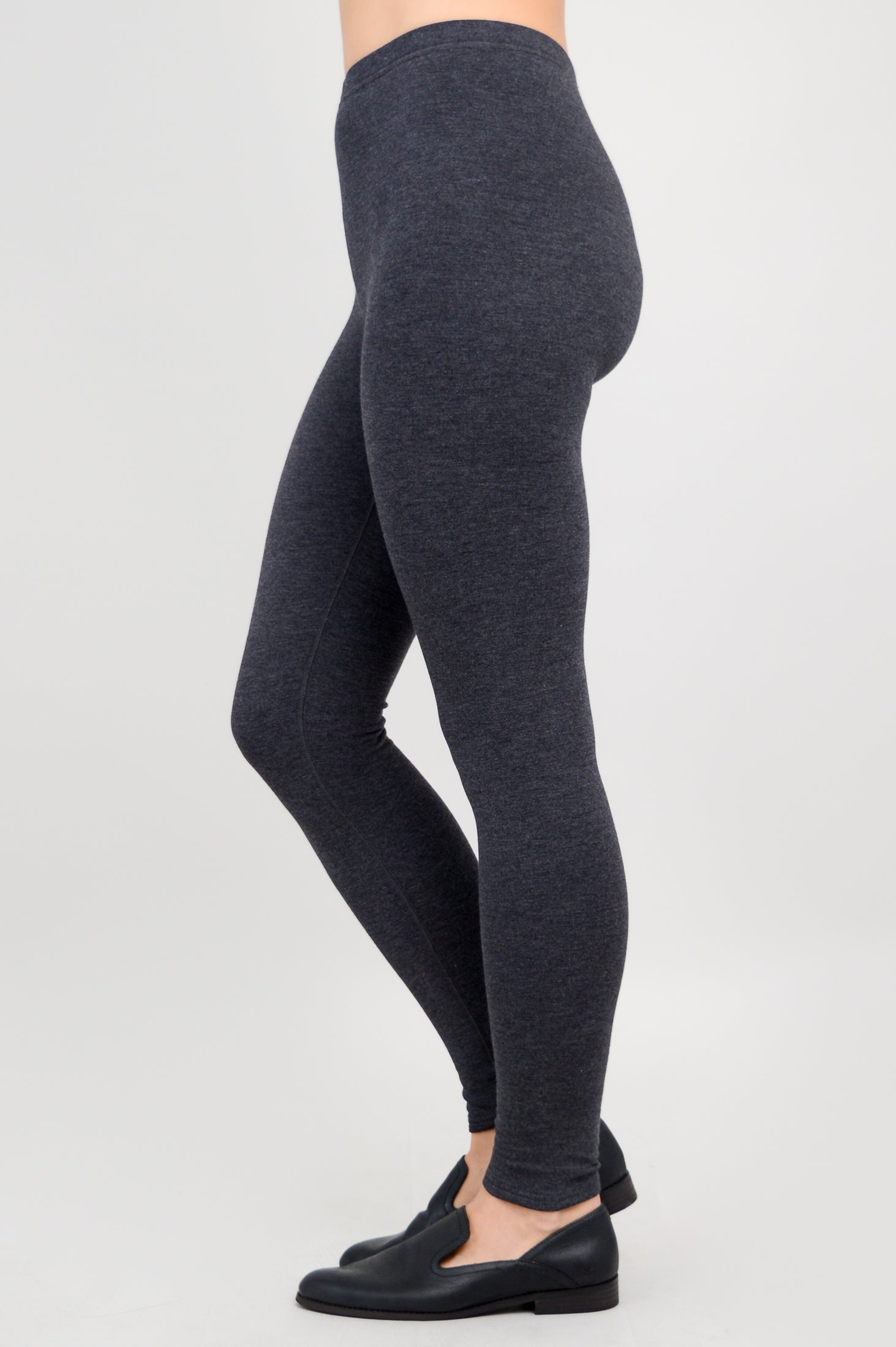 Premium Bobbi Leggings for Women - Soft Bamboo Fleece, Granite Color - Perfect for Yoga, Running & Lounge Wear