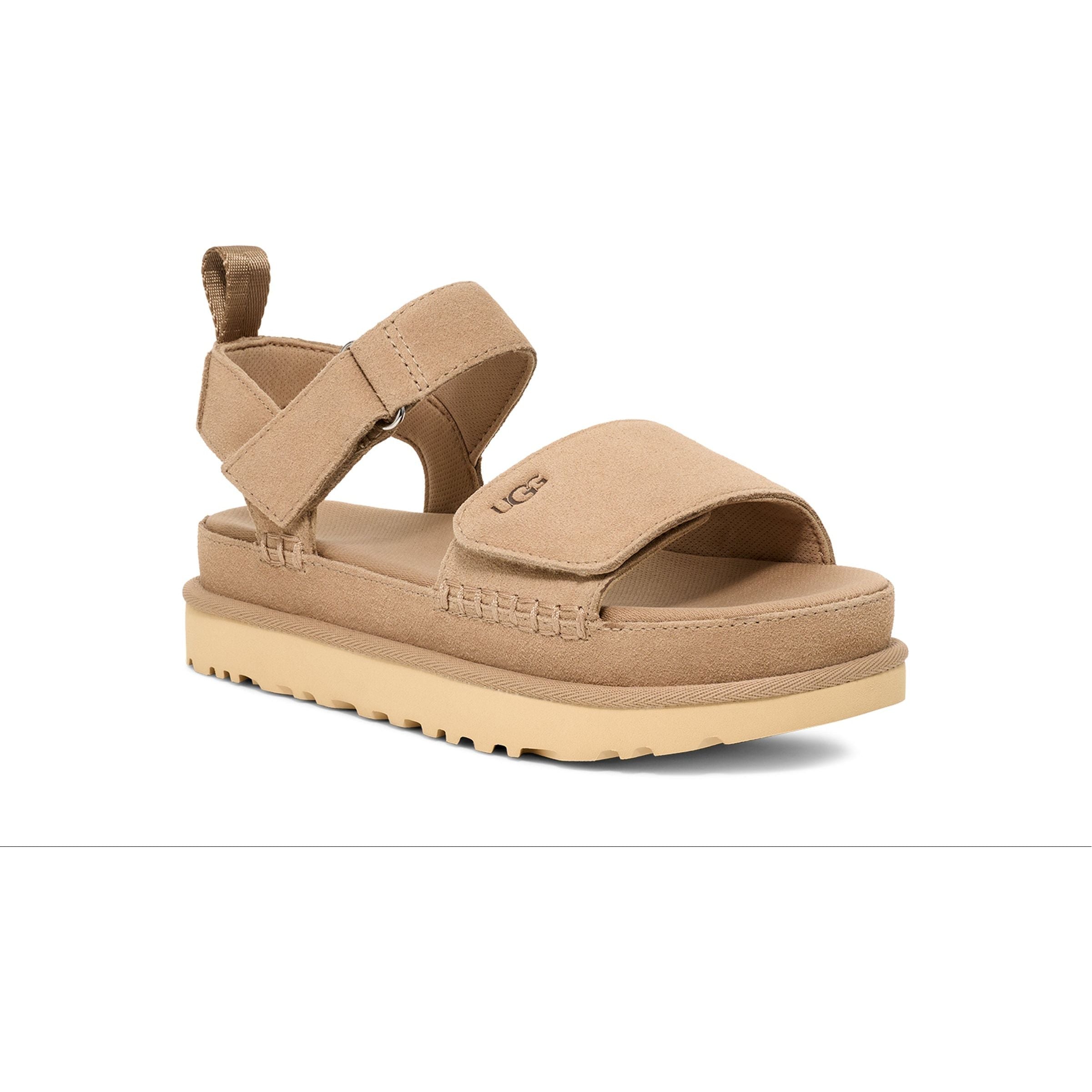 UGG Women's Goldenstar Comfort Slide Sandals - Soft Suede & Cushioned Footbed for Summer, Beach, and Casual Wear
