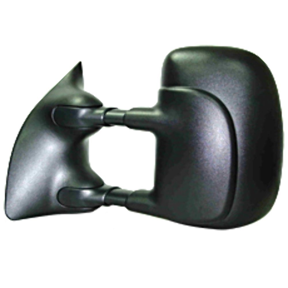 Ford F-150 Pickup & Excursion Left Driver Side Power Telescoping Tow Mirror - Textured Black, No Heat/Signal - Perfect for Towing & Off-Road Adventures