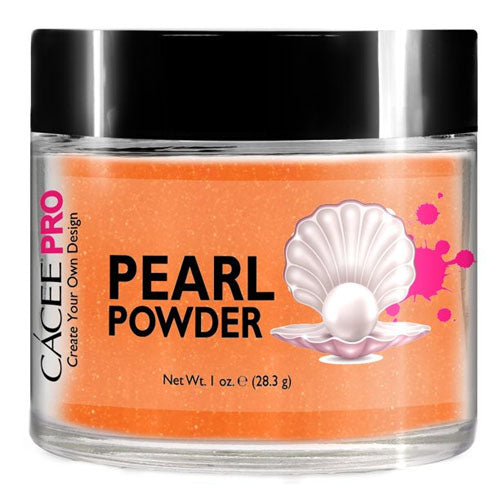 Cacee Pearl Powder Nail Art #69 Pumpkin Orange - High Quality Nail Polish for Fall & Halloween Manicures - Perfect for DIY Nail Designs, Salon Use & Party Looks