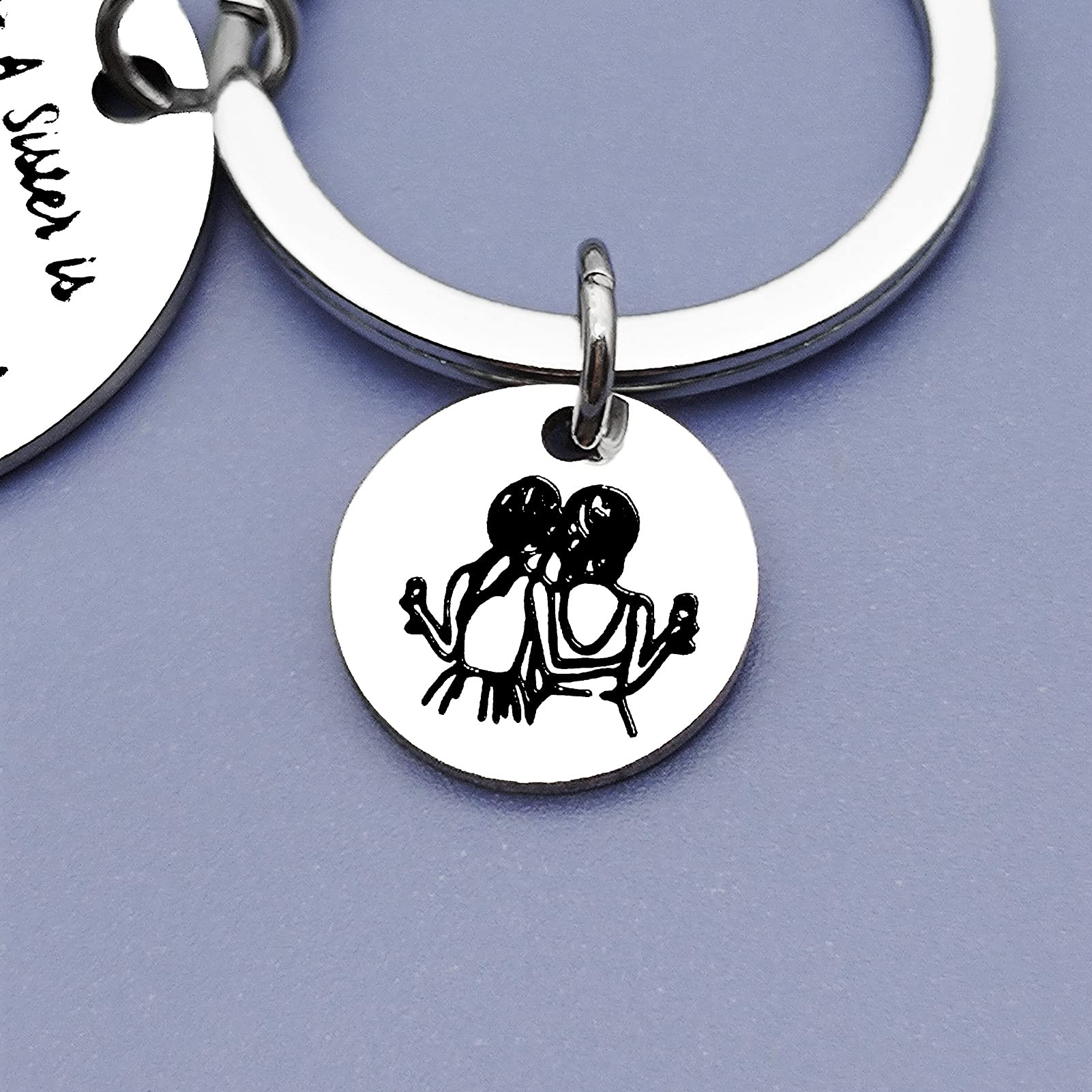 Best Friendship Keychain - Cute Sister Gift for Birthday, Christmas, Graduation & Appreciation | Funny Jewelry for Women, Teens & Sister-in-Law | Perfect for Everyday Carry, Keyrings & Heartfelt Gifting