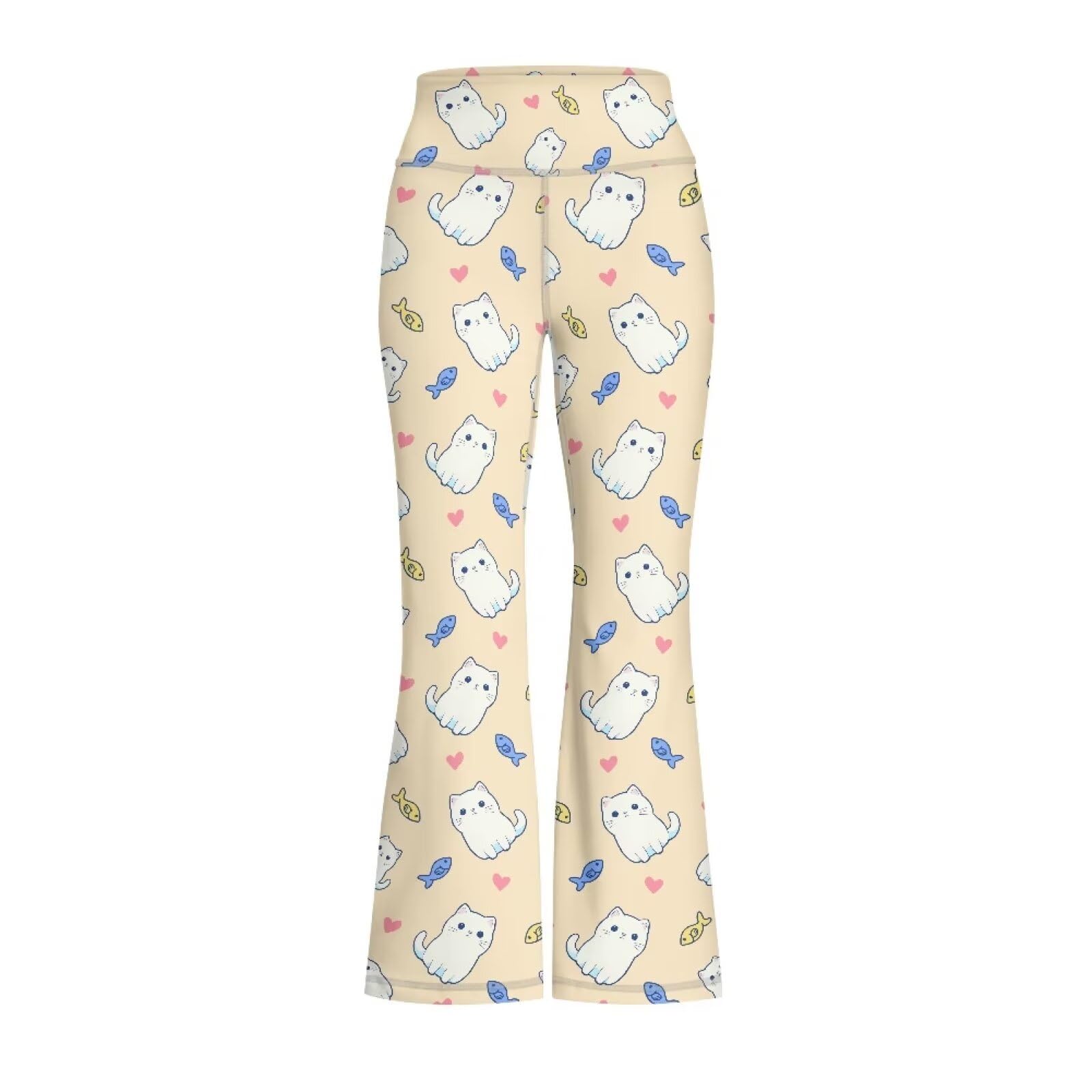 **Girls High Waisted Yoga Pants - Casual Flare Leggings for Dance & Bell Bottoms Style (Size 5-14) - Perfect for School, Playdates & Preppy Outfits**