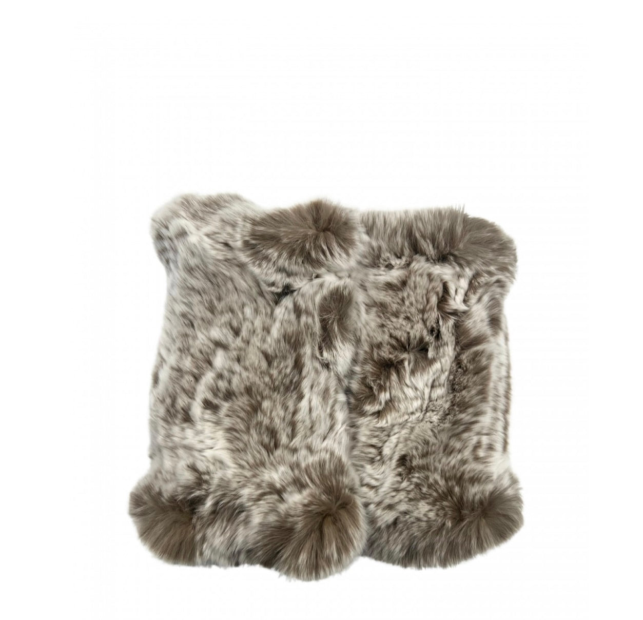 Authentic Rex Rabbit Fur Hand Warmers - Soft & Cozy Winter Accessories for Outdoor Activities, Skiing, and Cold Weather
