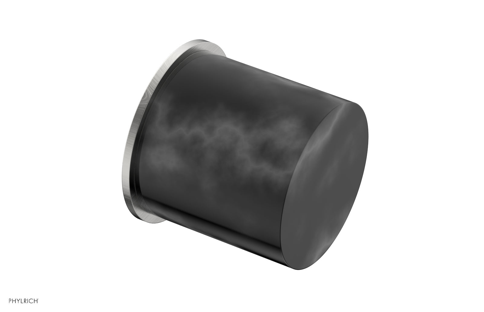 Black Marble Cabinet Knob - BASIC II 230 92 - Elegant Hardware for Kitchen & Bathroom Cabinets, Dressers & Furniture