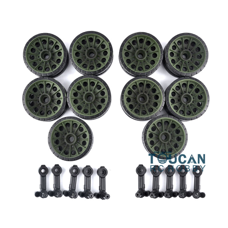 Henglong 1/16 Scale Soviet T34-85 RC Tank Plastic Parts Kit - 3909 Sticker, Idlers, Road Wheels, Sprocket Track & 360° Turret | DIY Repair & Upgrade Accessories for RC Tank Enthusiasts | Perfect for Model Building, Collecting & Battle Simulation