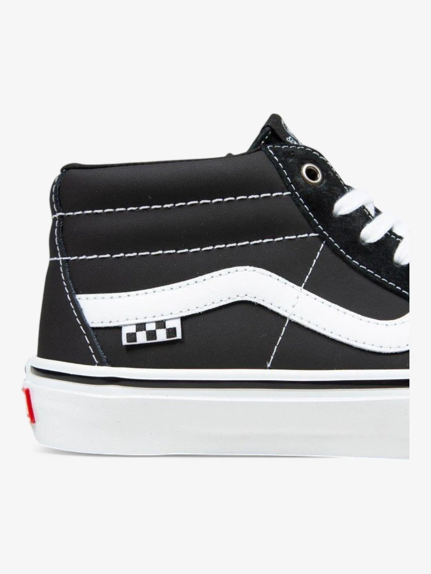 Vans M Skate Grosso Mid Black & White Skateboard Shoes - Perfect for Street Skating, Casual Wear & Urban Fashion