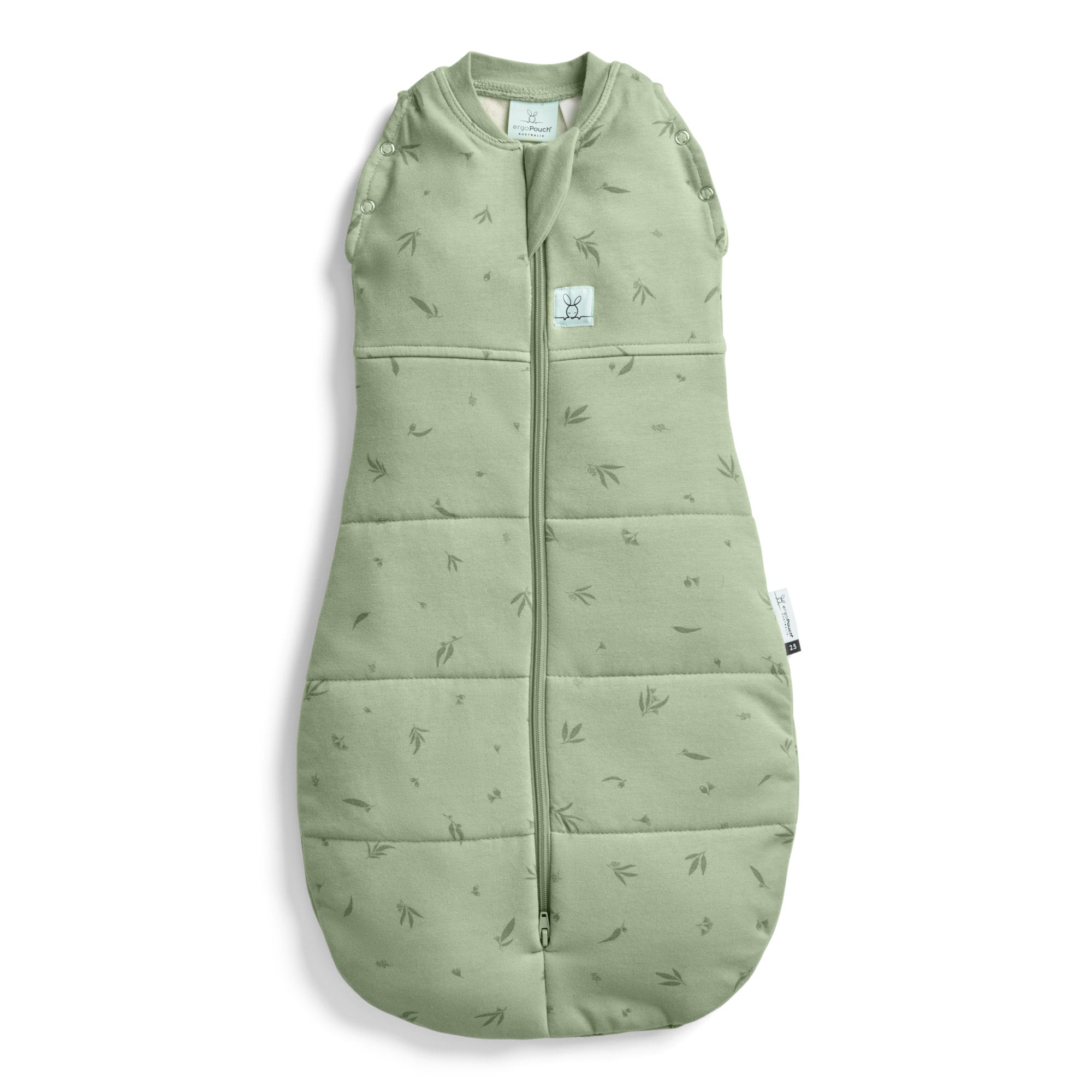 ErgoPouch Cocoon Zip Swaddle Bag 3.5 TOG - Premium Baby Sleep Sack for Newborns & Infants - Soft & Breathable Willow Design - Perfect for Nursery, Daycare & Travel