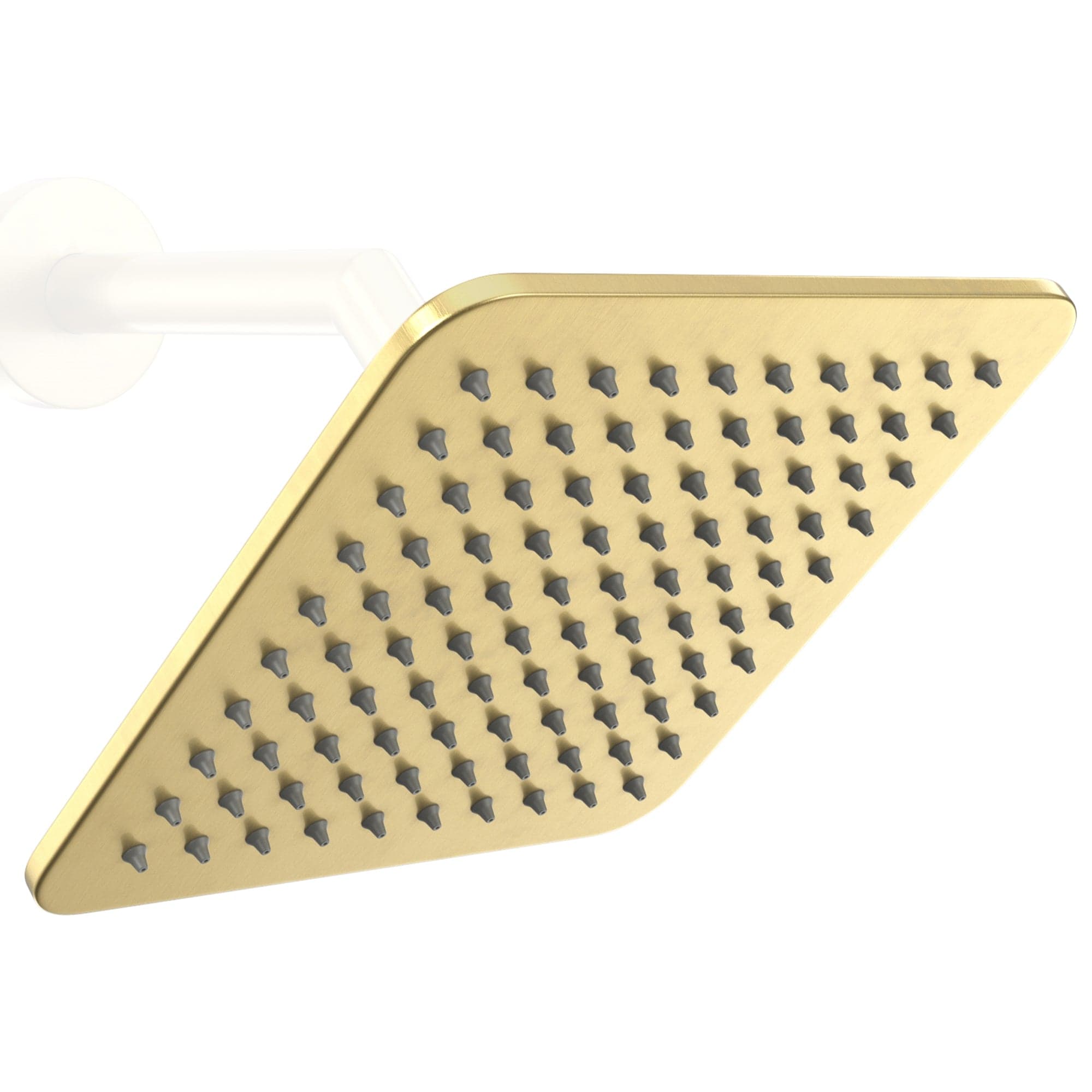 Premium 8 Inch All-Metal Square Rain Shower Head - 2.5 GPM High Pressure Rainfall Spray - Perfect for Luxury Bathroom & Spa Experience