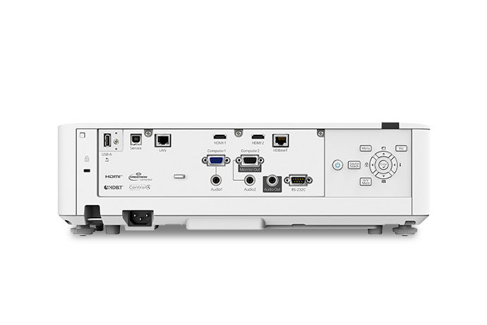 Epson PowerLite L520U Full HD WUXGA 3LCD Laser Projector - Long Throw, 5000 Lumens, 20,000 Hours Lamp Life - Perfect for Home Theater, Office Presentations, and Classroom Teaching