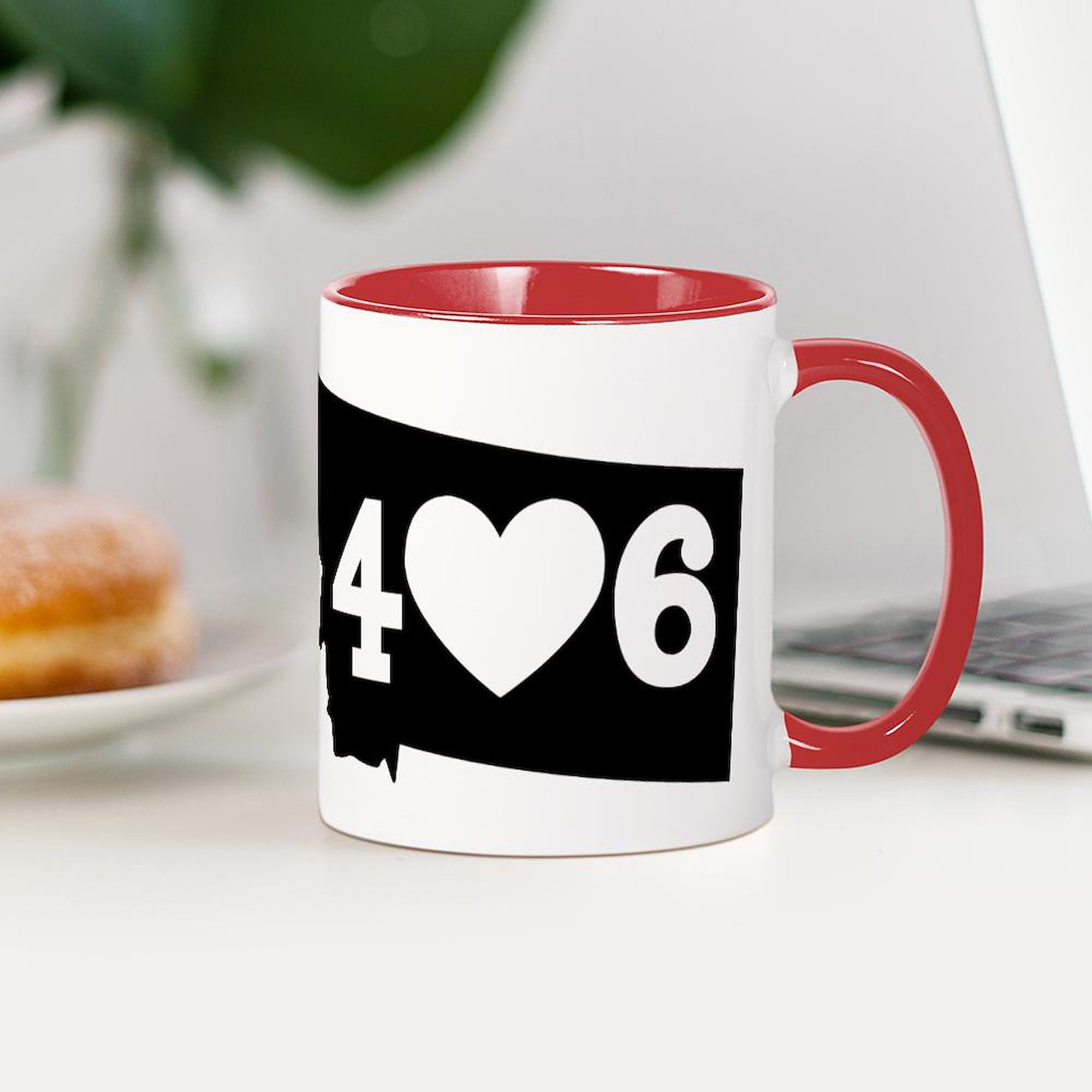 Montana 406 11 oz Ceramic Coffee Mug - 325 ml Travel Mug for Hot & Cold Drinks - Perfect for Home, Office, Camping & Gifts