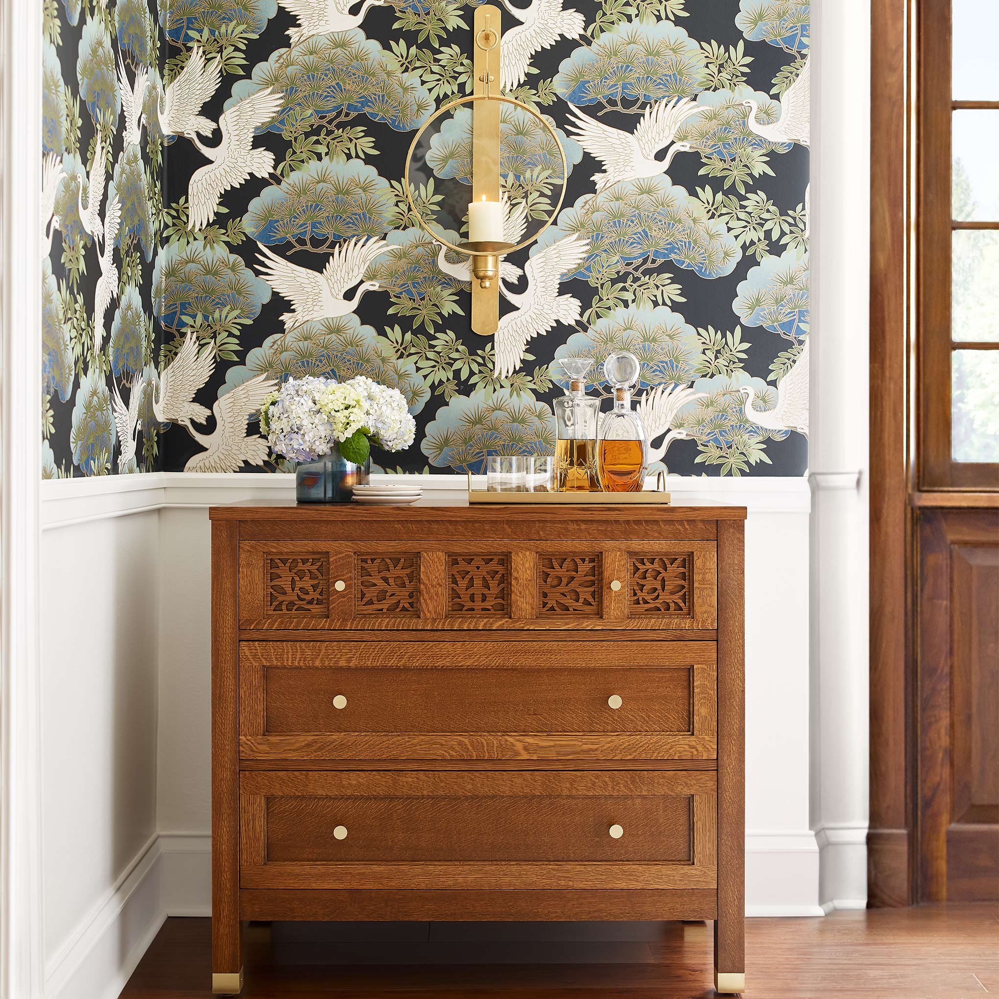 Surrey Hills 3-Drawer Wooden Chest - Stylish Storage Solution for Bedroom, Living Room & Office Organization