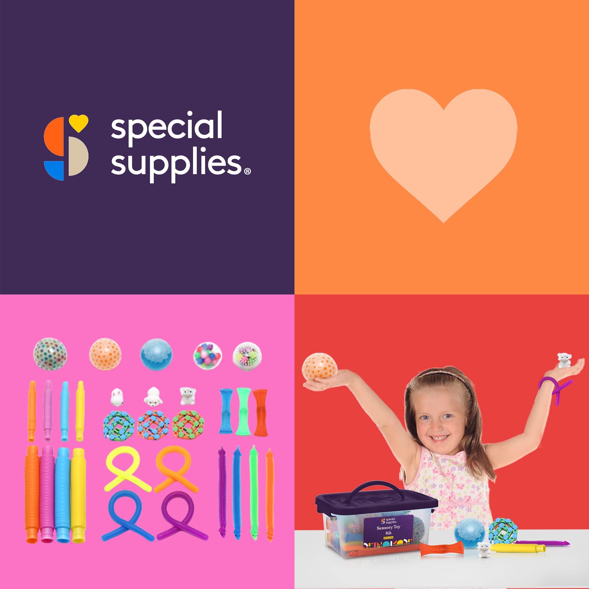 30-Piece Fidget Toy Pack for Kids - Stress Relief Sensory Toys with Squishy Balls, Fun Tubes, Squeeze Pets & Stretchy Strings - Perfect for ADHD, Autism, Anxiety Relief & Classroom Focus