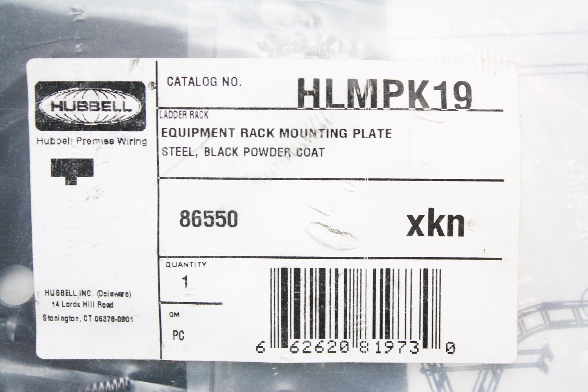 Hubbell Nextframe Ladder Rack Mounting Kit for Relay Rack - Easy Installation, Durable Construction - Perfect for Data Centers, Server Rooms & Network Equipment Organization