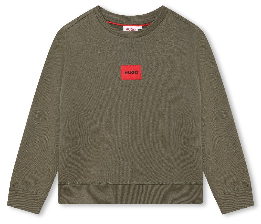 HUGO BOSS Men's Boxed Logo Sweater - Premium Cotton Knit Pullover for Boys (Ages 4-14 Years) | Casual Wear, School Outfits & Holiday Gifts