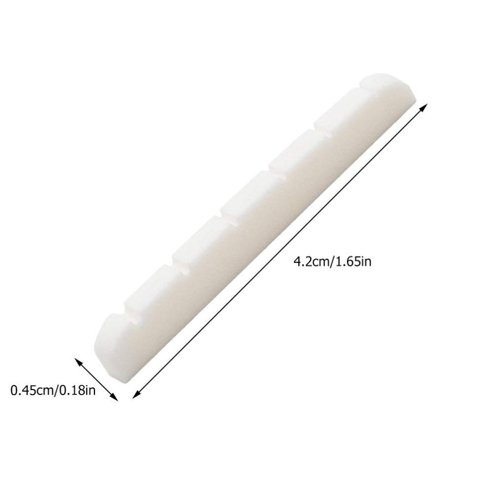 Premium 2-Piece Natural Bone Guitar Nut Set for Electric, Acoustic, Classical & Banjo – High-Quality White Bone Bridge Nut – Perfect for DIY Guitar Repair & Upgrades – Ideal for Musicians & Luthiers