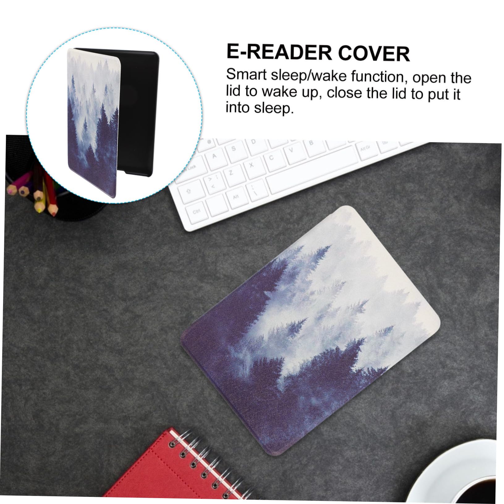 Angoily 6-Pack E-Book Reader Case Cover - Shockproof TPU Protective Sleeve for Kindle & E-Readers | Dustproof & Lightweight for Travel, Work & Home Use