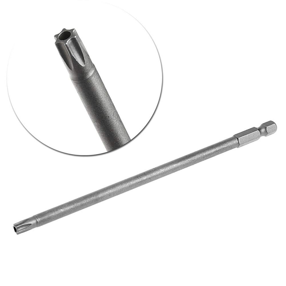 8Pcs 150mm Long Magnetic Torx Security Screwdriver Bit Set - T6 to T40 Size for Electric Drills - Perfect for Electronics, Appliances & Automotive Repairs